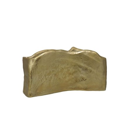 Kultainen alumiinimaljakko, 37x11x20cm – Kestävä sisustuselementti