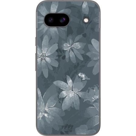 Kompatibelt Mobilskal till Google Google Pixel 8a Blommor Grå / Blå