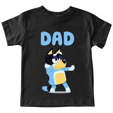 Bluey Pappa T-skjorte Bandit Pappa Bursdag Julegave Farsdag Pappa Topp Tee Stil 0249
