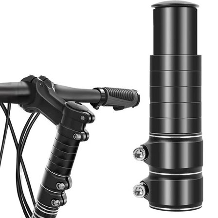 Forlænger til styrstamme i aluminium til cykler