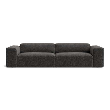 Soma XL 3-Sitzer-Sofa in Genesis Anthrazit, einfarbiges modernes Design, bequeme Polsterung für maximalen Komfort, Maße 75cm Höhe.