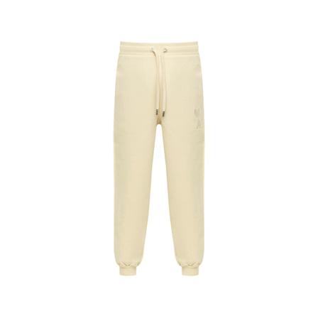 Ami Paris, Sweatpants with logo Beige, Dames, Maat:S,Katoen