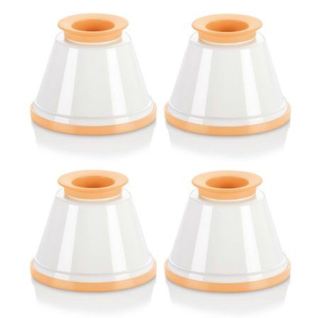 Pannacottaforme med låg, sæt med 4 (FMY)