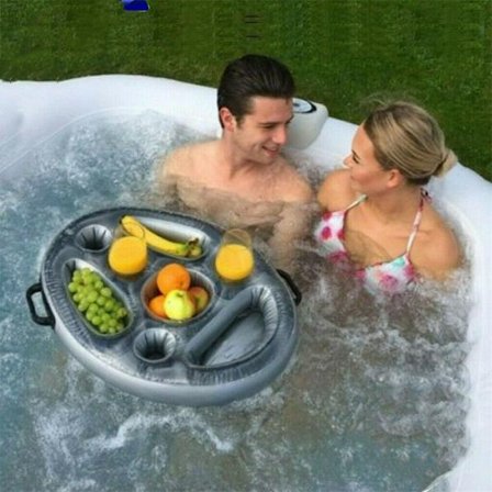 Uppblåsbar dryckeshållare Spa Bar Brickhållare