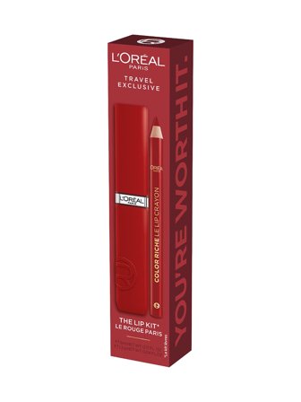 L'Oréal Paris Infaillible The Lip Kit Set cont.: Matte Resistance Lipstick Red 5 ml + Color Riche Lip Pencil Red 1,2 g 1.0items