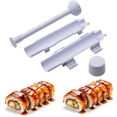 Sushi Bazooka - Sushi-tekopaketti, Sushi-rullatyyppi Ruokalaatuinen Muovi Riisi Vihannekset Liha Kotitekoinen DIY Sushi-teko K