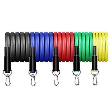 Træningselastikker til træning, sæt med modstandsbånd, elastikbånd, fitnessbånd med håndtag