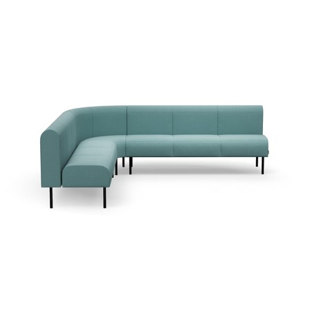 Sofa VARIETY, 90° Innenecke, Stoff Pod CS, türkis