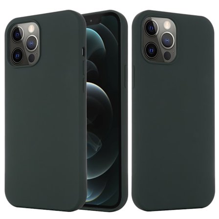 IPhone 12- 12 Pro silicone case - Dark green