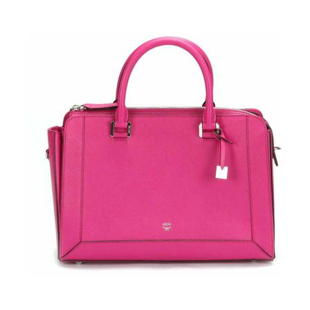 MCM Pre-owned, Pre Owned Handbag Roze, Dames, Maat:ONE Size