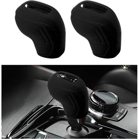 2 stk. Gearknopbeskyttere til bil, elastisk silikone, automatisk gearstangsbeskytter, skridsikker gearknop