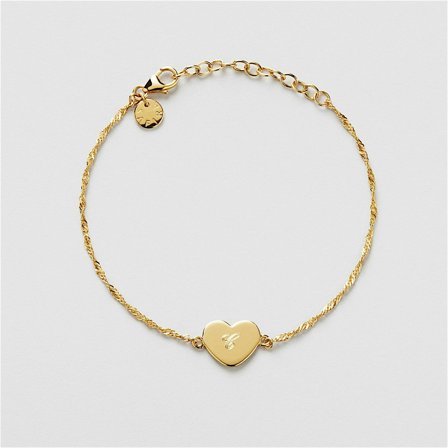 Tuva Heart Engraving Bracelet