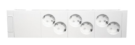 MP bolagen AUD13-214 Vegguttak 6-veis, Strømbrytere & vegguttak