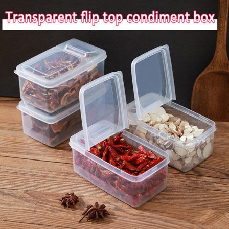 [NT] Matförvaringsbehållare Transparent plast Köksförvaringsbehållare för spannmål, snacks, torrvaror