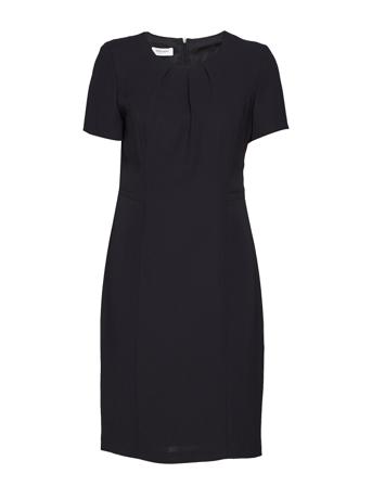 Dress Woven Knælang Kjole Sort Gerry Weber