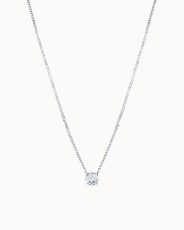 Paloma Diamond Necklace Round Diamond 0.30 carat - 950 Platinum Lab-Grown Diamond