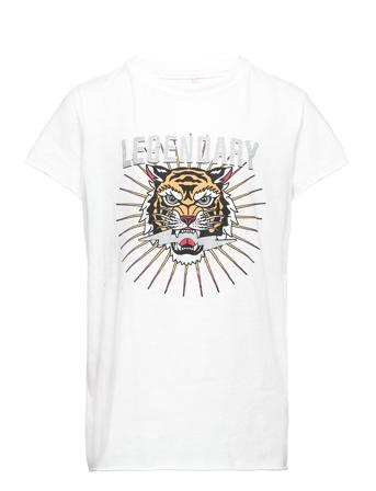 Konlucy Life S/S Reg Tiger Top Box Jrs White Kids Only