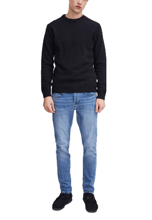 Casual Friday Cfkarl Crew Neck Bounty Knit Pullover Tröjor Herr Svart L