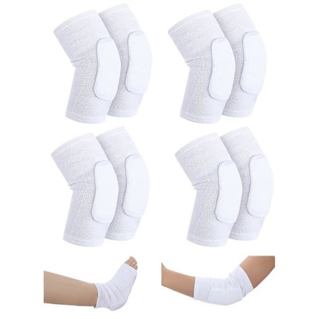 8 kpl Neulotut joustavat kantapää-/kyynärsuojat kantapääsuojat painehaavoille kyynärpäätuet Pro