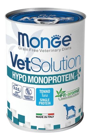 Monge VetSolution Hypo Monoprotein Canine Tonno Lattina 400g