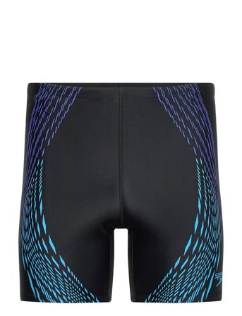 Mens Duo Logo Print Mid Jammer Black Speedo