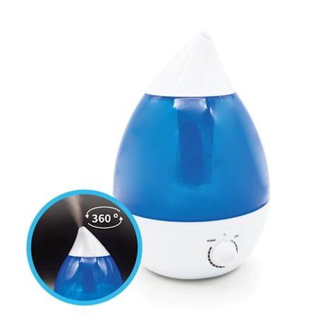 Luftfuktare med kall dimma, extra stor kapacitet - Ultraljuds Diff inkl. Vattenfilter - för eterisk olja - Luftfuktare - Aromaterapi