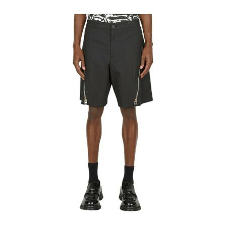 Alexander McQueen, Zipped Shorts Czarny, Mężczyzna, Rozmiar: M