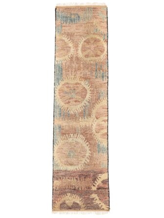 Abstrakt Klein Usak Indisch Teppich 80X300 Wolle