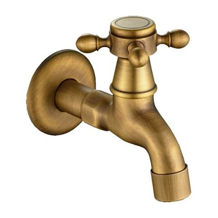 Antik brons kran väggmonterad badrum tvättmaskin kran trädgårdskran badrumskran utomhus stil