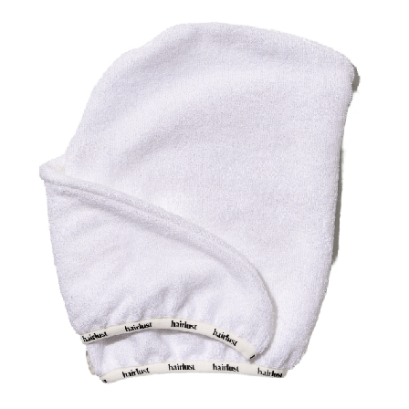 Hairlust Bamboo Hair Towel Wrap Accessoarer & tillbehör Dam Vit ONE-SIZE