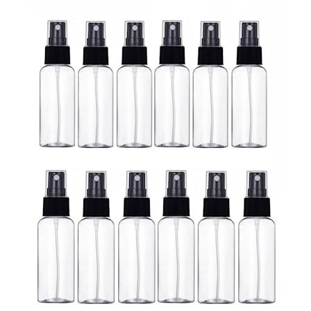 10 stycken desinfektion vätskesprayflaska spraykruka Bärbar sprayflaska för flaska (50 ml)