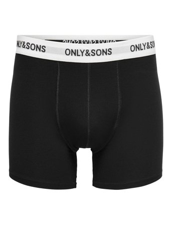 ONLY & SONS Onsfitz Solid Boxer 3Pack Noos - Black - S