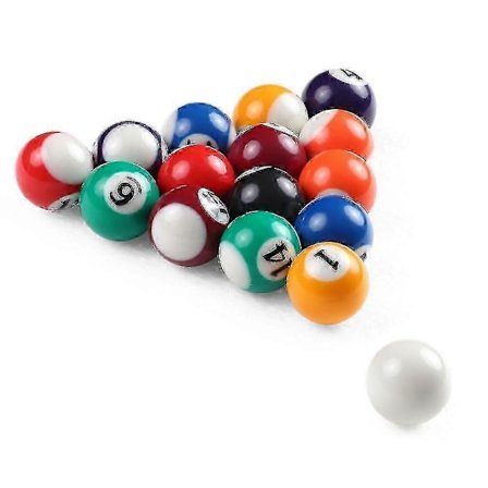 25 mm / 32 mm / 38 mm Børnebillardbord Kuglesæt Resin Små Pool Køkugler Komplet Sæt