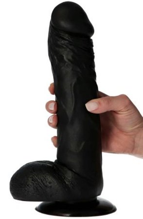 Lucio Dildo Black 28 cm Realisitinen dildo