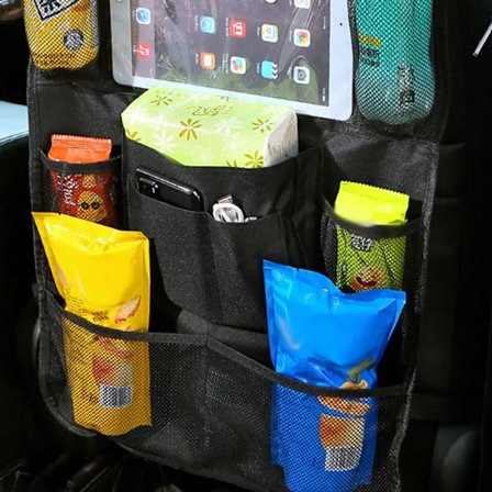 Bagageutrymmesorganisatör, Rymlig Bilorganisatör, Utrustad med Elastiskt Nät, Bagageutrymmesförvaringsväska med Lock