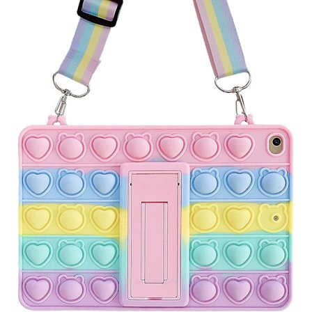 Nytt skal kompatibelt med iPad 9:e generationen 2021 10,2 tum, iPad 7:e & 8:e generationen 2020/2019 Skal - Bubble Fidget Sensory iPad 10.2 Skal för 