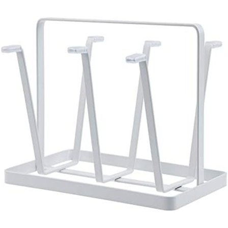 Ripustettava kuppiteline (valkoinen) Lasiteline Viinilasin pidike