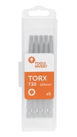 Toolsinvent BITS TORX TX30 100mm 5pk