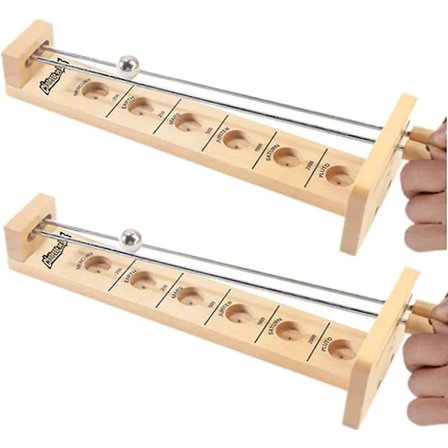 Shoot The Moon Games - Klassiske brætspil i træ til børn og voksne - Intelligent puslespil - Balancebræt - Kuglespil - Fritidsspil - Lærende