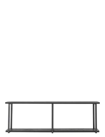 Lisser Hylde, Sort, Fyrretræ Home Furniture Shelves Black Bloomingville