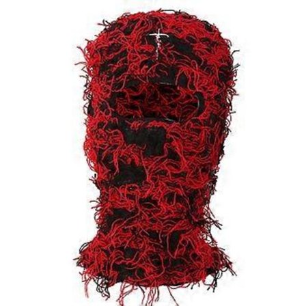 Säckig Balaclava Hue Pullover Varm Skull Cap Strikket Hue Sportstilbehør Unisex Skull Cap Skiløb Cykling Udendørs Rød