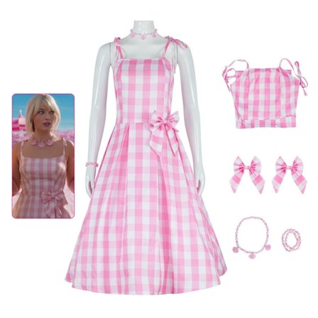 Barbie - Kostume - Kjole - Cosplay Halloween - Pink Z
