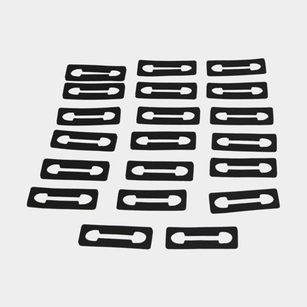 Pakking voor frictiescharnier, 20-pack, geschikt voor Lewmar dekluiken