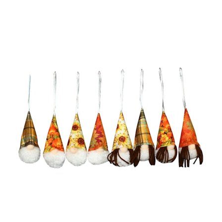 Julepynt 8-delt Dukkeanheng Søt Ansiktsløs Gammel Mann Dverg Dukke Dekor Q