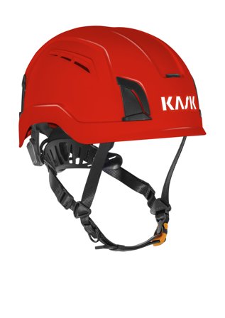 KASK Zenith X Air Long Vernehjelm lang hakerem +10 cm, uventilert Rød, Hodebeskyttelse