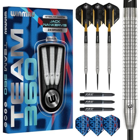 Jack Nankervis 90% Tungsten Signature Darts 24g Steel Tip Darts 24g | Winmau