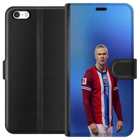 Kompatibelt Lommeboketui til Apple iPhone 5s Erling Haaland Manchester City Norge fotball angriper toppspiller utrolig målproduksjon kraftig rask og v