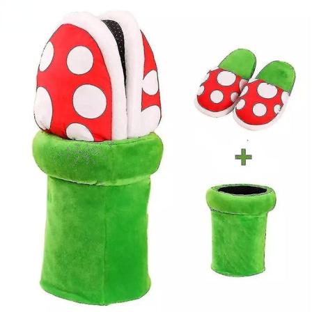 Super Mario -kengät, kukkatossut, Piranha Cannibals, pehmolelut Xmas Gift_y - Perfet