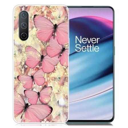 Deco OnePlus Nord CE 5G skal - Rosa Fjärilar multifärg