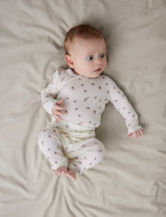 name it Nbfwang Wool Needle Legging Noos - Cream - 74